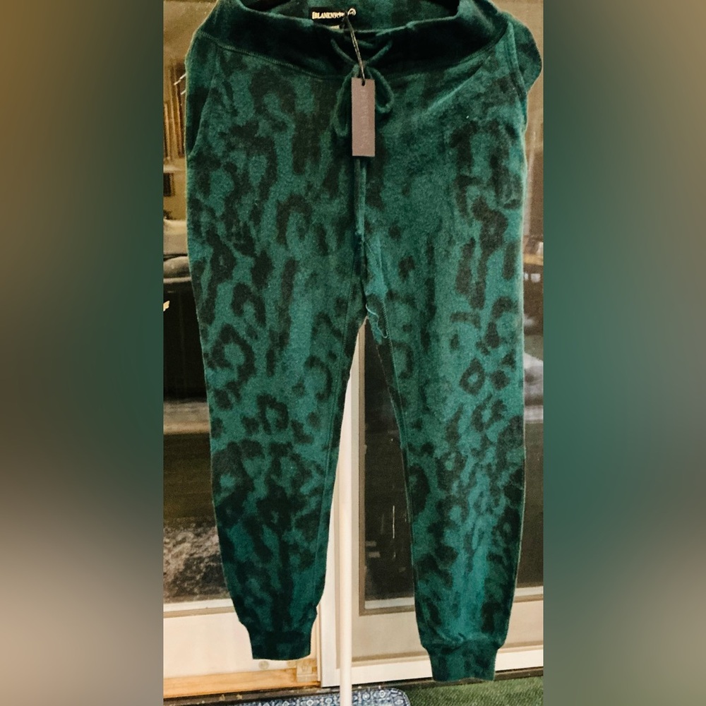 Blank NYC Teal and Black Joggers